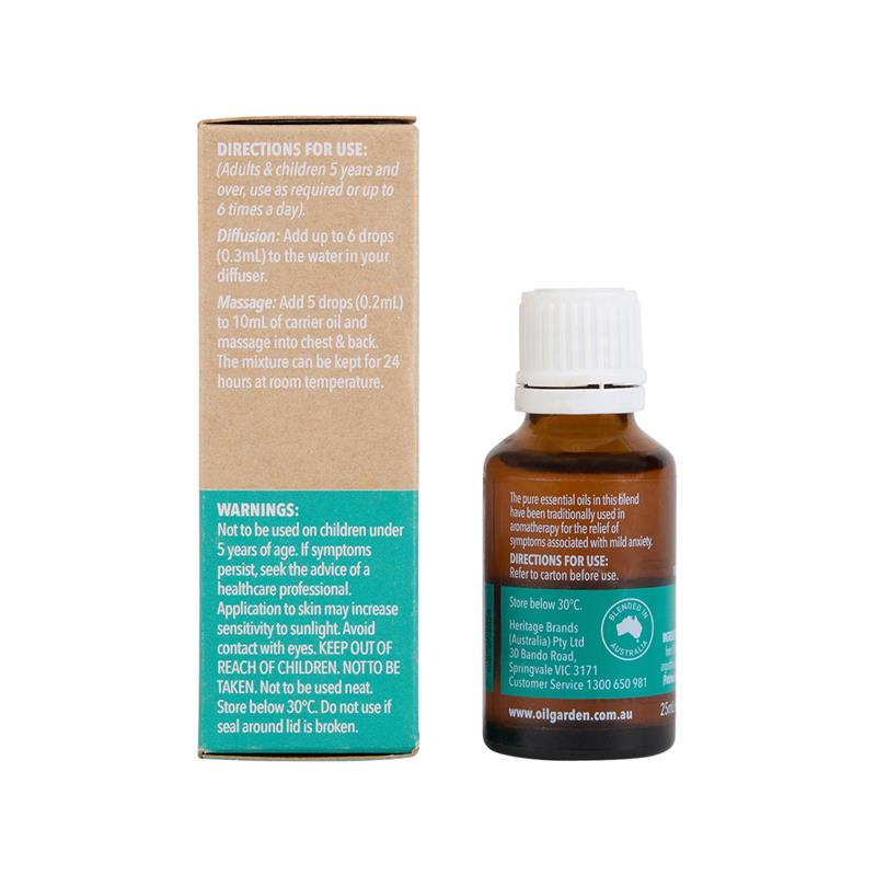 Oil Garden Natural Remedies Anxiety Oil 25ml