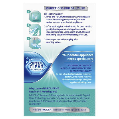 Polident Retainer and Mouthguard Cleanser 108 Tablets Exclusive Size