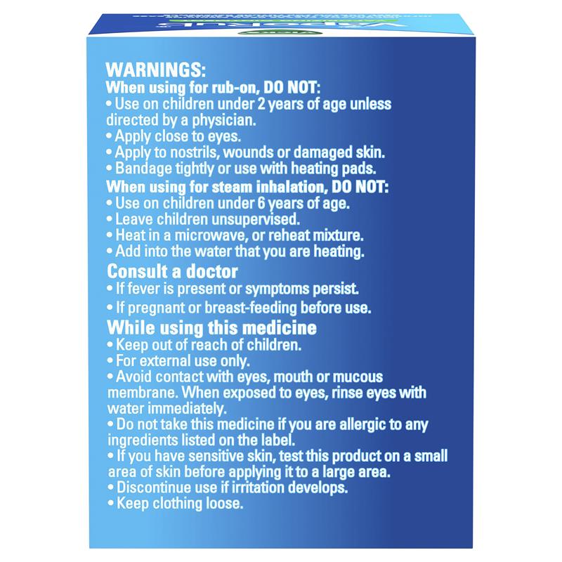 Vicks VapoRub Ointment Decongestant Chest Rub 100g