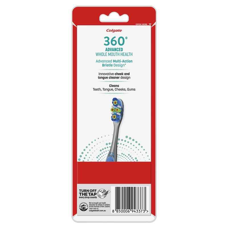 Colgate Toothbrush 360 Degree Advanced Whole Mouth Health Soft 4 Pack