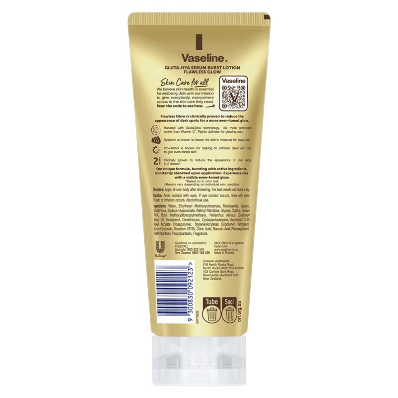 Vaseline Gluta-Hya Serum Boost Lotion Flawless Glow 200ml