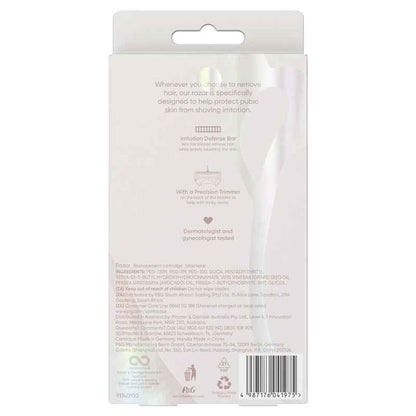 Gillette Venus For Pubic Hair & Skin Razor Handle + 2 Blades