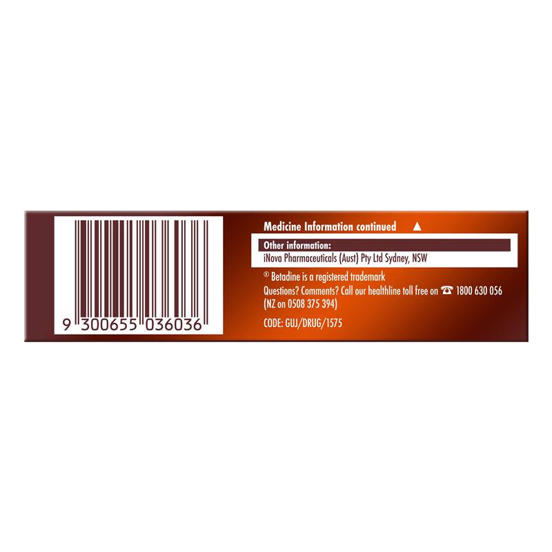 Betadine Cold Sore Ointment Cream 7.5g