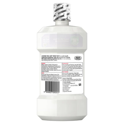 Listerine Mouthwash Bright White 500ml