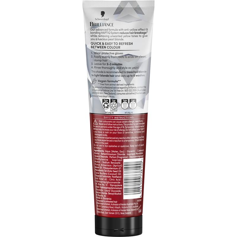 Schwarzkopf Brilliance Gloss Bonding Semi Permanent Mask Pearl