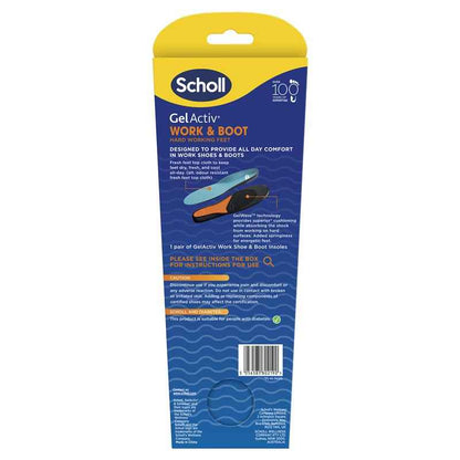 Scholl Gel Activ Insole Work & Boot Large