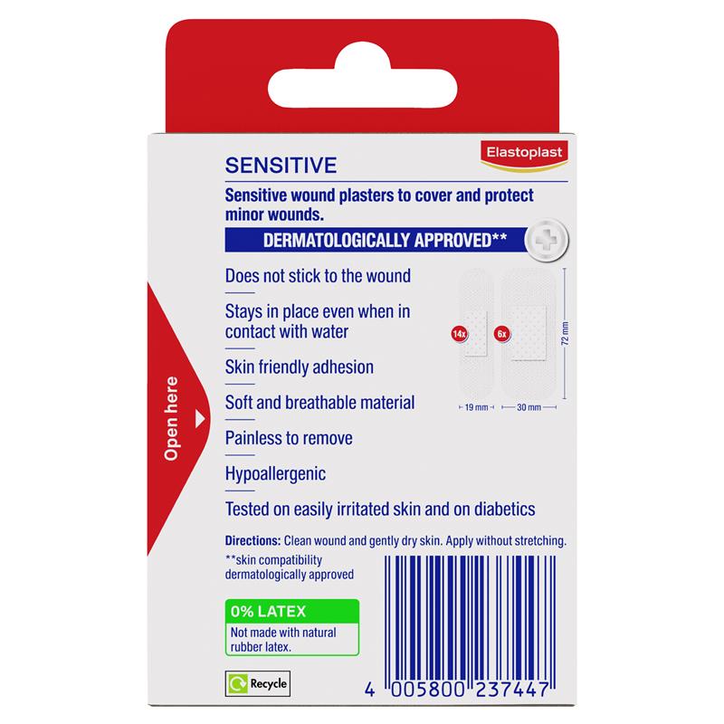 Elastoplast Sensitive Strips Assorted Pack 20
