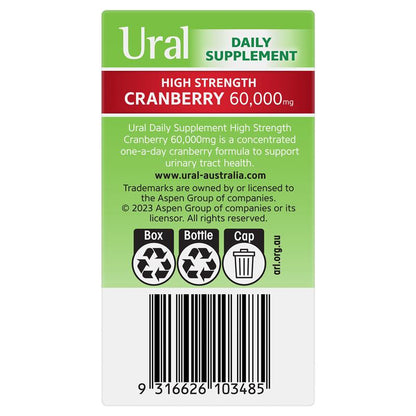 Ural High Strength Cranberry 60000mg 30 Capsules