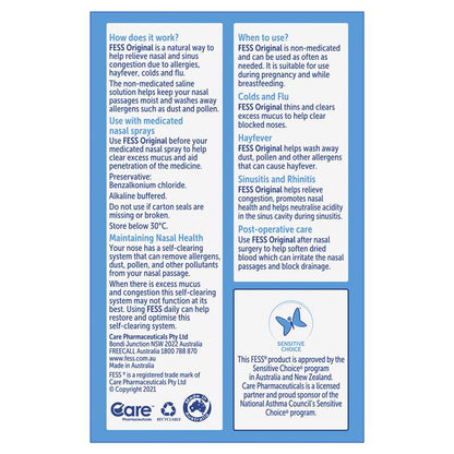 Fess Nasal Spray Twin Pack 150ml (2 x 75mL) - GimmeNow