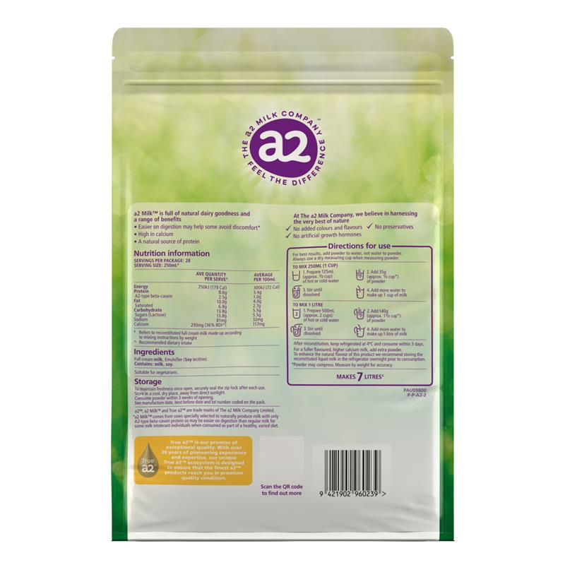 A2 Milk Powder Full Cream 1kg