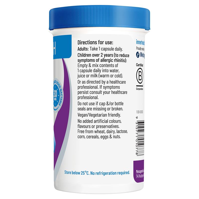 Inner Health Hayfever Relief Probiotic 40 Capsules