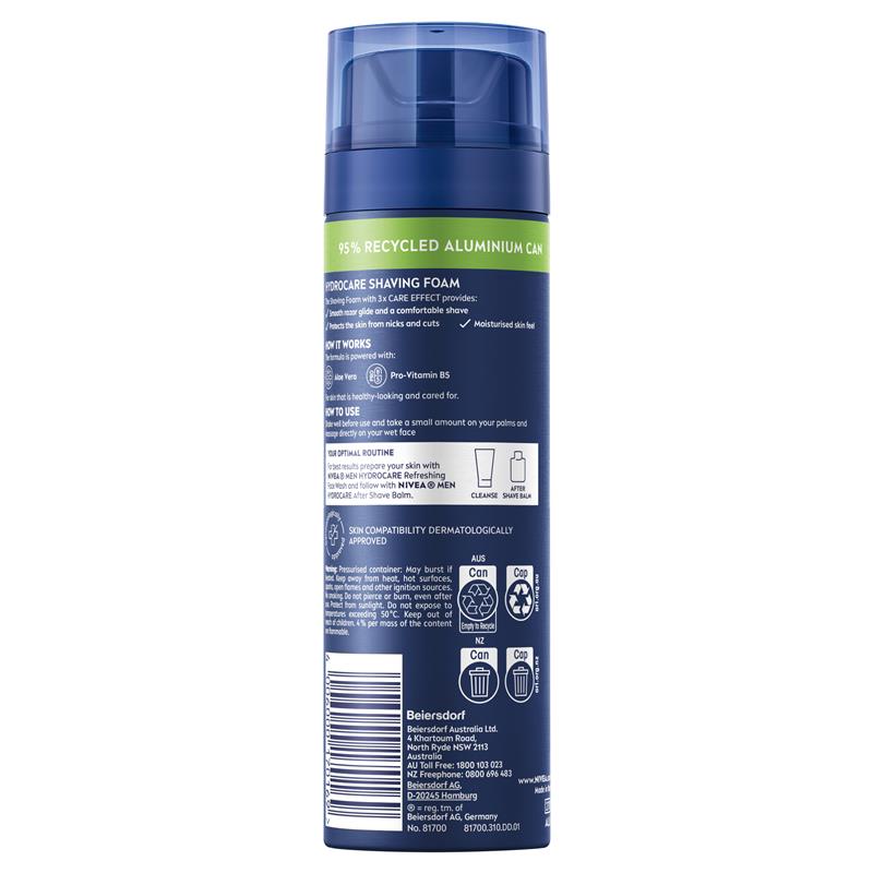 NIVEA MEN Protect & Care Shaving Foam Moisturising 200ml