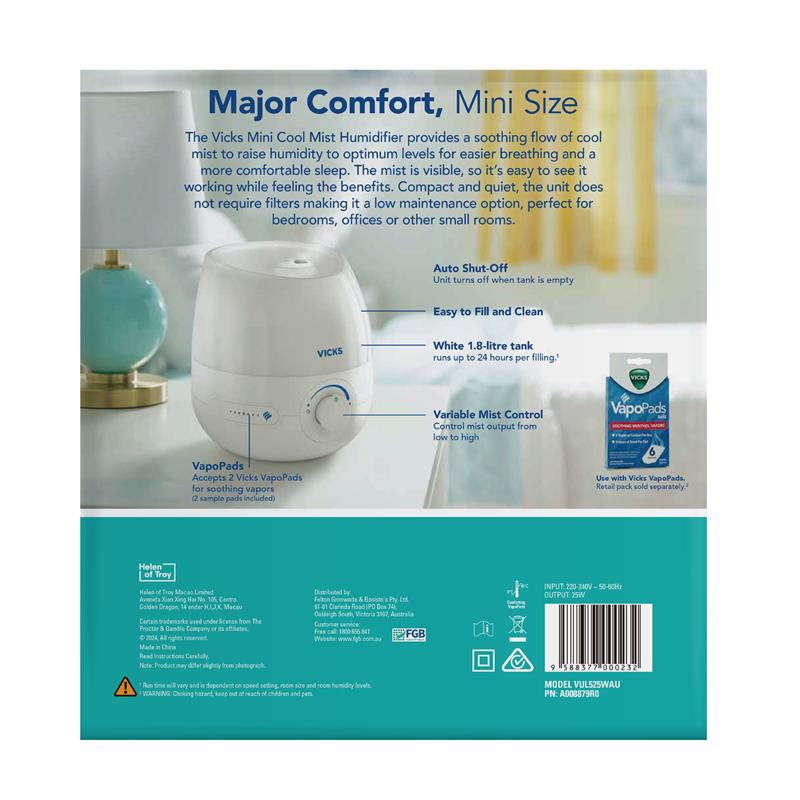 Vicks Mini FilterFree Cool Mist Humidifier