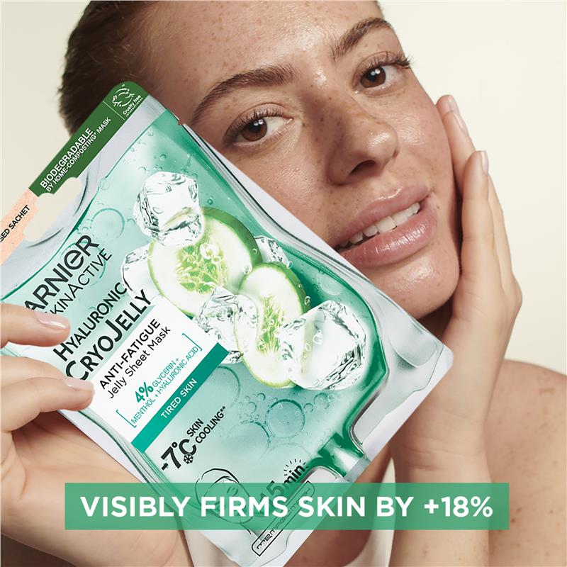 Garnier Skin Active Hyaluronic Cryo Jelly Cooling Sheet Mask 27g