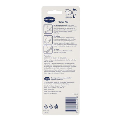 Scholl Callous Hard Skin Manual File