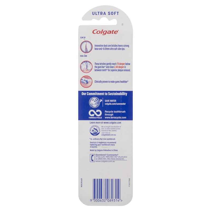 Colgate Slim Soft Advanced Ultra Soft Toothbrush Value 2-Pack