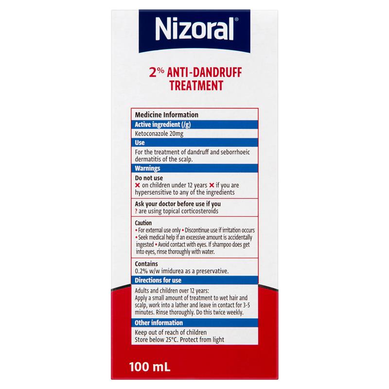 Nizoral Anti-Dandruff Shampoo 2% 100mL
