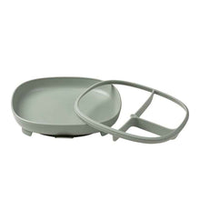 Divided Suction Plate with Removable Divider - Sage