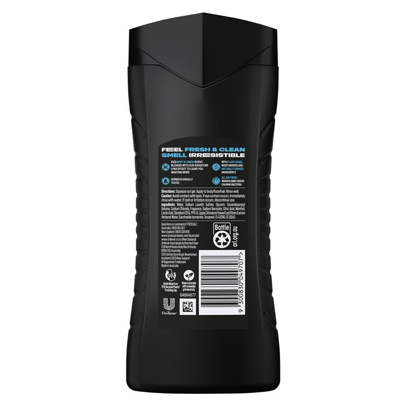 Lynx Bodywash Ice Chill 400ml NEW