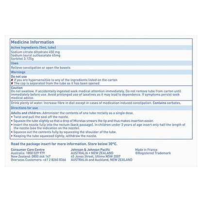 Microlax Enemas 5mL 12