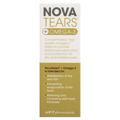 Nova Tears + Omega3 Preservative Free Lubricating Eye Drops 3ml