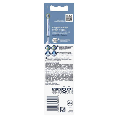 Oral B Power Toothbrush Floss Action Refills 4 Pack