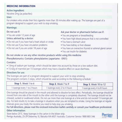 Nicotinell Lozenges Mint 2mg 144 Exclusive Size
