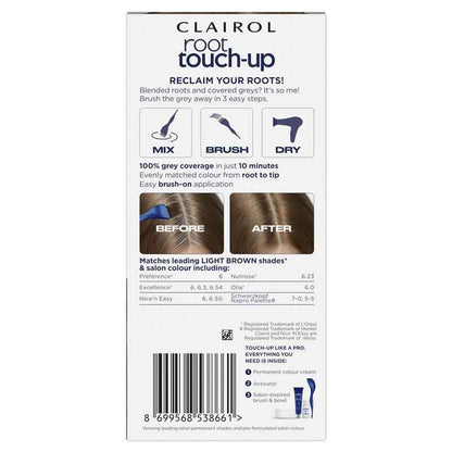 Clairol Nice N Easy Root Touch Up Permanent Hair Colour 6 Light Brown