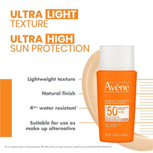 Avene Sunsitive Sunscreen Tinted Fluid SPF 50+ 50ml