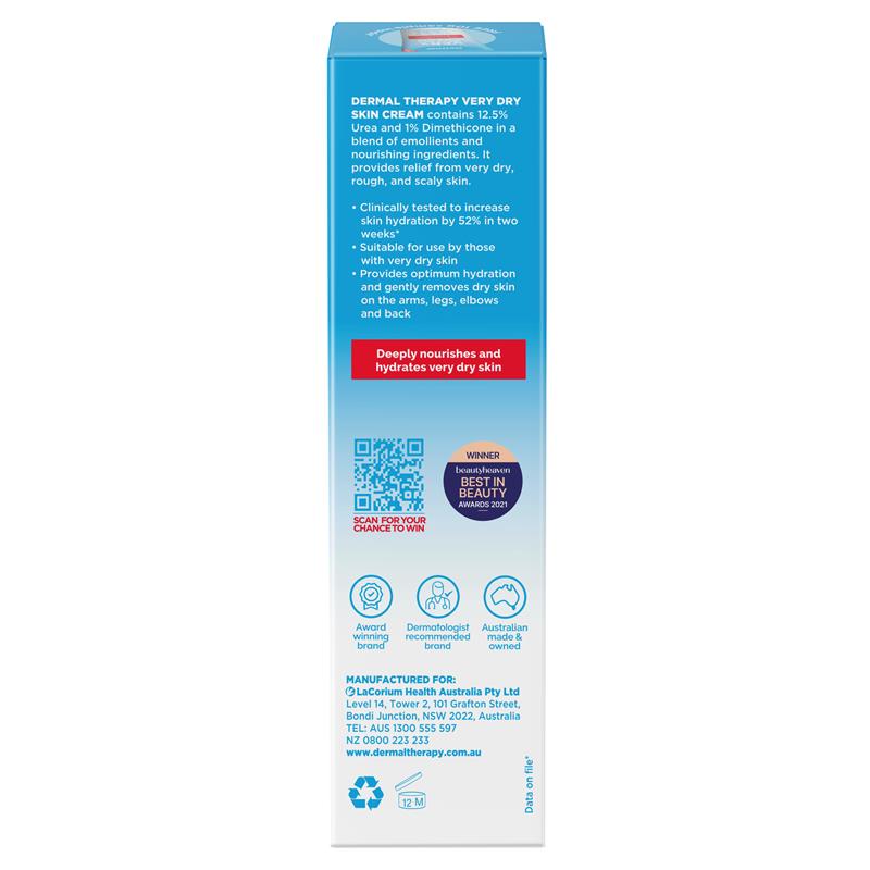Dermal Therapy Very Dry Skin Cream 125g