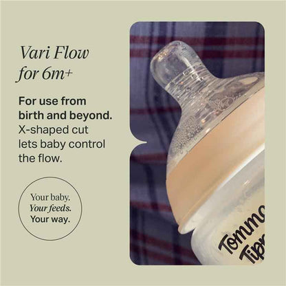 Baby Bottle Teats, Vari Flow, Pack of 2
