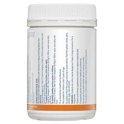 High-Strength Zinc & Vitamin C Powder - Orange Flavour