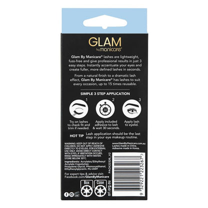Glam By Manicare Kendall Lashes 2 Pack Natural