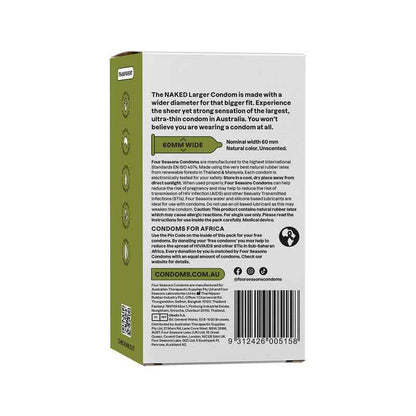 Four Seasons Condoms Naked Larger 12 Pack