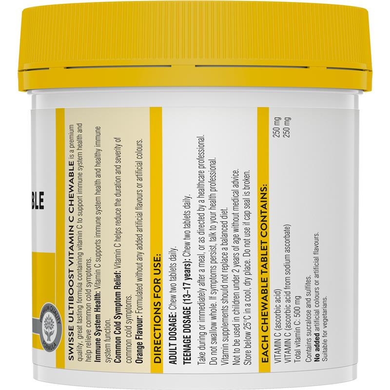 Swisse Vitamin C 500mg 310 Chewable Tablets