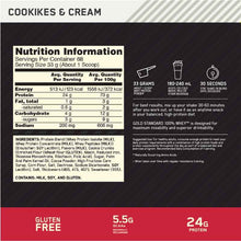 Optimum Nutrition Gold Standard 100% Whey Cookies & Cream 2.27kg