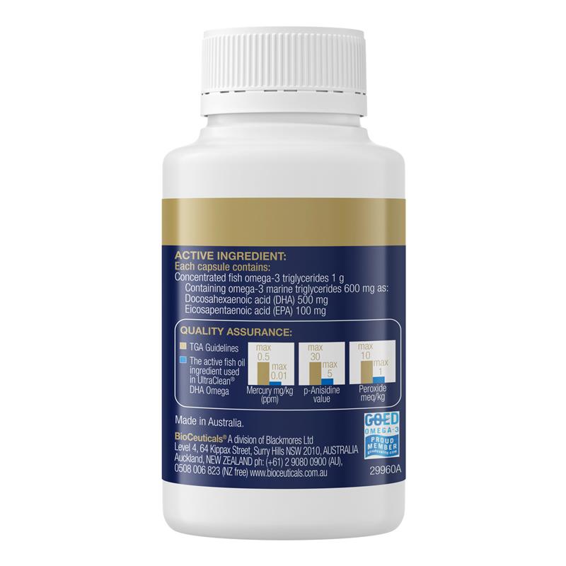 BioCeuticals UltraClean® DHA Omega 60 Capsules
