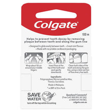 Colgate Dental Floss Total Mint Waxed 100m