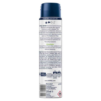 NIVEA MEN Deodorant Aerosol Derma Control Sensitive 250ml