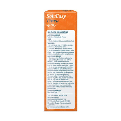 Solveasy Tinea Spray For Athlete's Foot 16mL