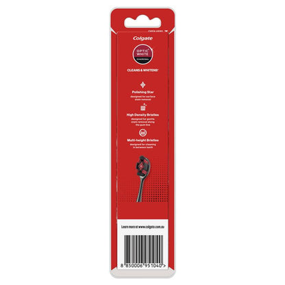 Colgate Toothbrush Optic White Pro Series Charcoal Bristles Soft 2 Pack