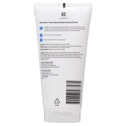 Neutrogena Deep Clean Hydrating Foaming Cleanser 150g - GimmeNow