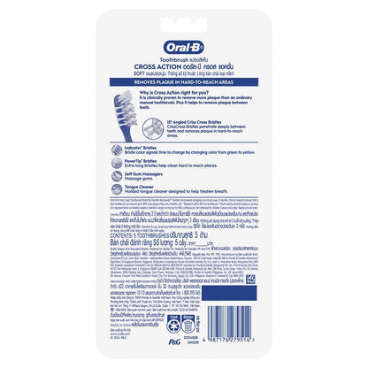 Oral B Toothbrush Cross Action 7 Benefits 5 Pack