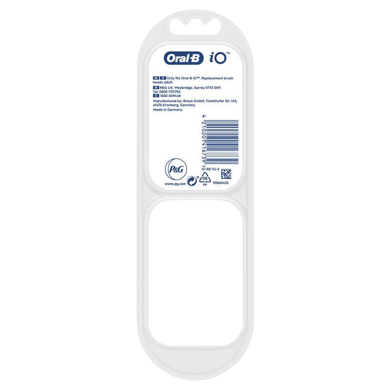Oral B Power Toothbrush iO Specialised Clean Refills White 2 Pack
