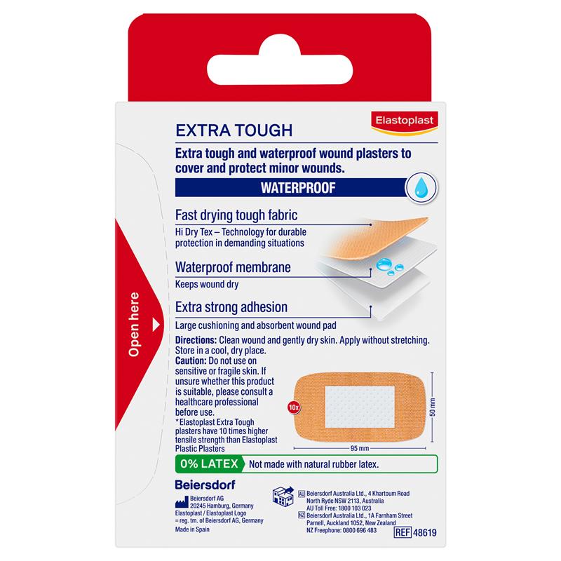 Elastoplast Heavy Fabric Waterproof XL 10 Strips