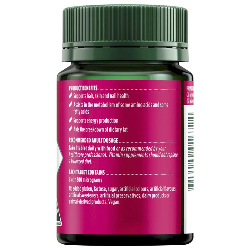 Nature's Own Biotin 300mcg 100 Tablets