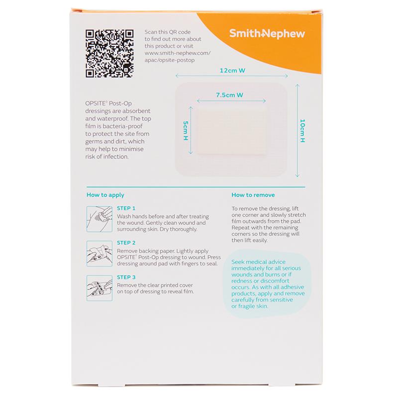 Opsite Post-Op 12cm x 10cm Dressing 3 Pack
