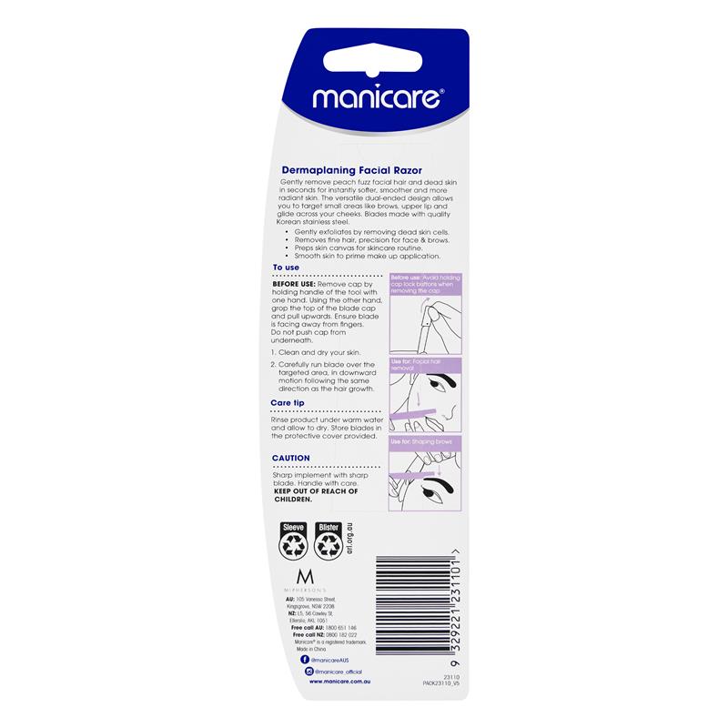 Manicare DermaSMOOTH Fuzz Remover 2 Pack