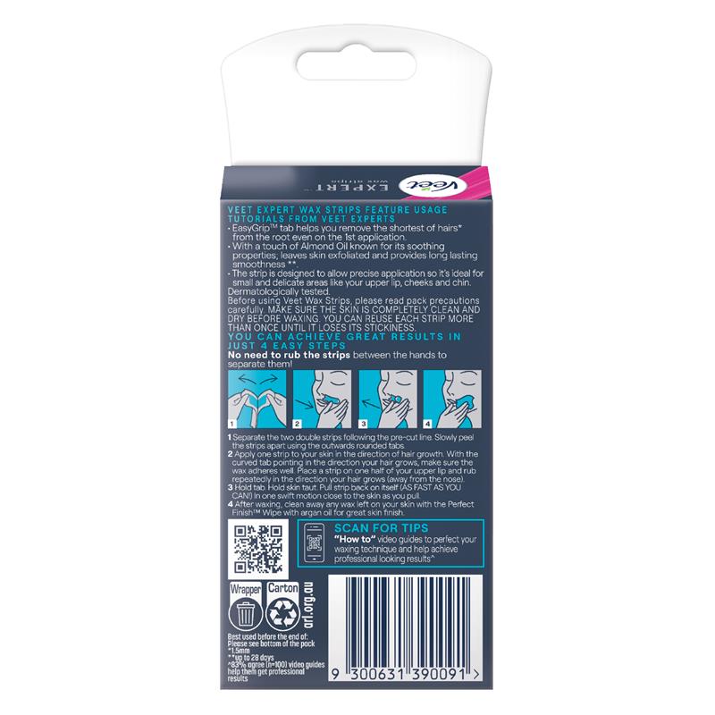 Veet Expert Cold Wax Face 20 Pack