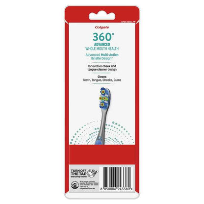 Colgate Toothbrush 360 Degree Advanced Whole Mouth Health Medium 4 Pack